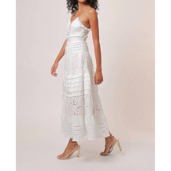 NEW LINE AND DOT pixie maxi dress in white - Picture 2 of 4